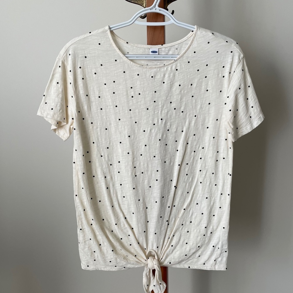Polka dot old navy tie top